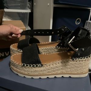 Black espadrilles
